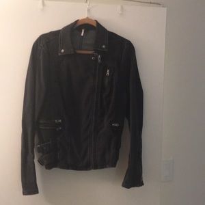 Free People Moto Jean Jacket